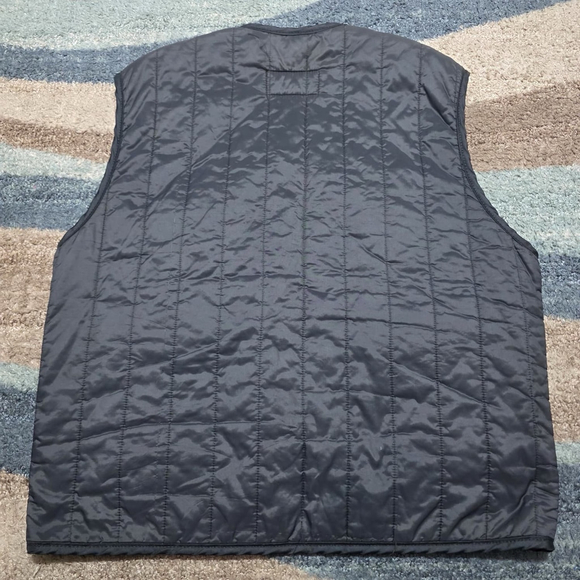 Harley-Davidson Quilted Vest Black USA Made Trim Pockets L - Picture 2 of 8